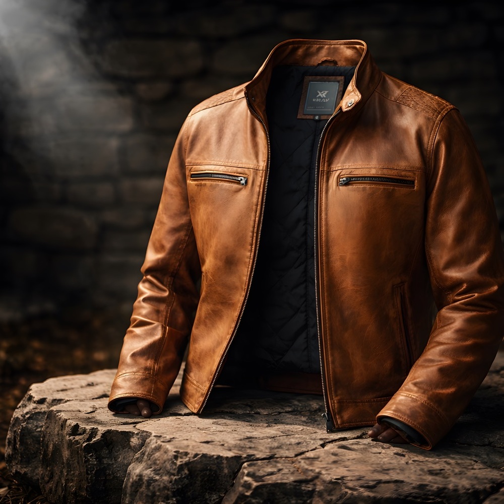 Men's Brown Leather Jacket
